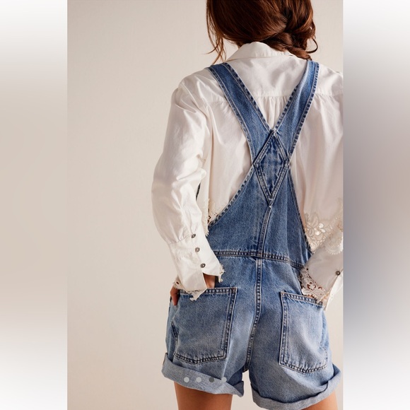 Free people ziggy shortalls overalls - Picture 3 of 8